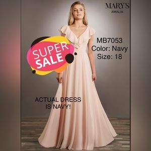 Mary’s Bridal Bridesmaid dress Color:NAVY no alterations, never worn, perfect